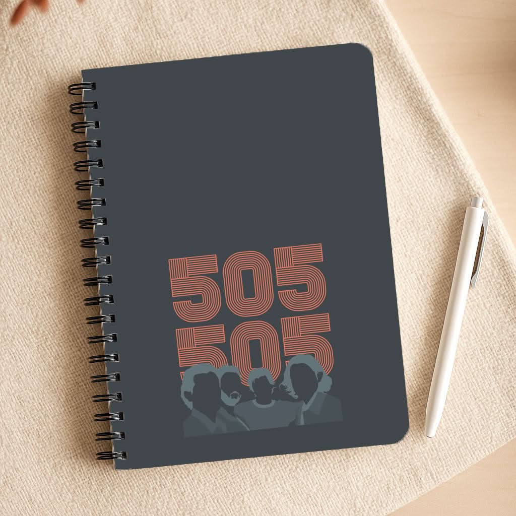 505 Band Members Dark Notepad