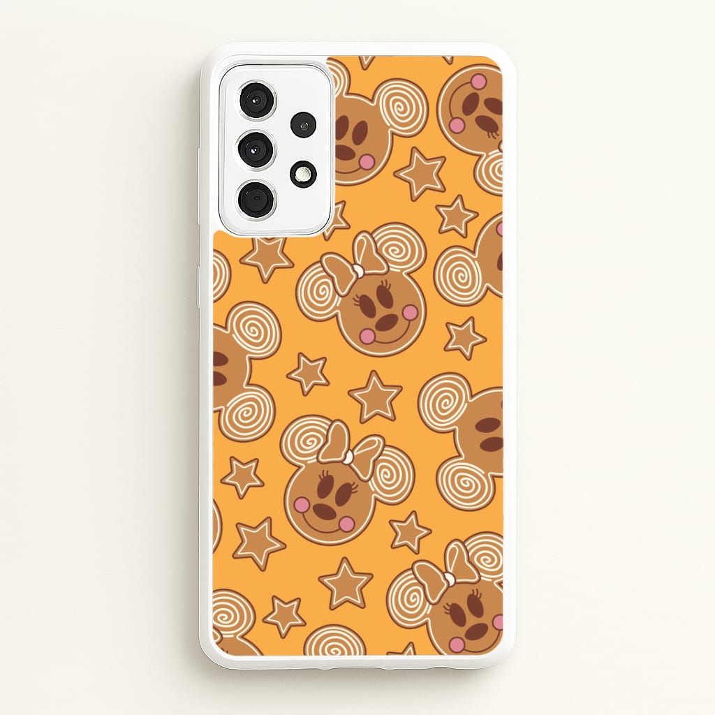 Cartoon Mouse Gingerbread Pattern Galaxy A52 / A52s Case