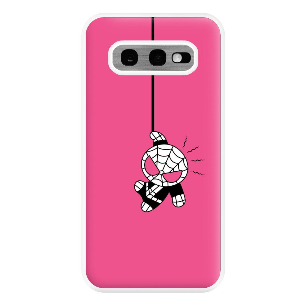Pink Hanging Spider Hero Galaxy S10e Case