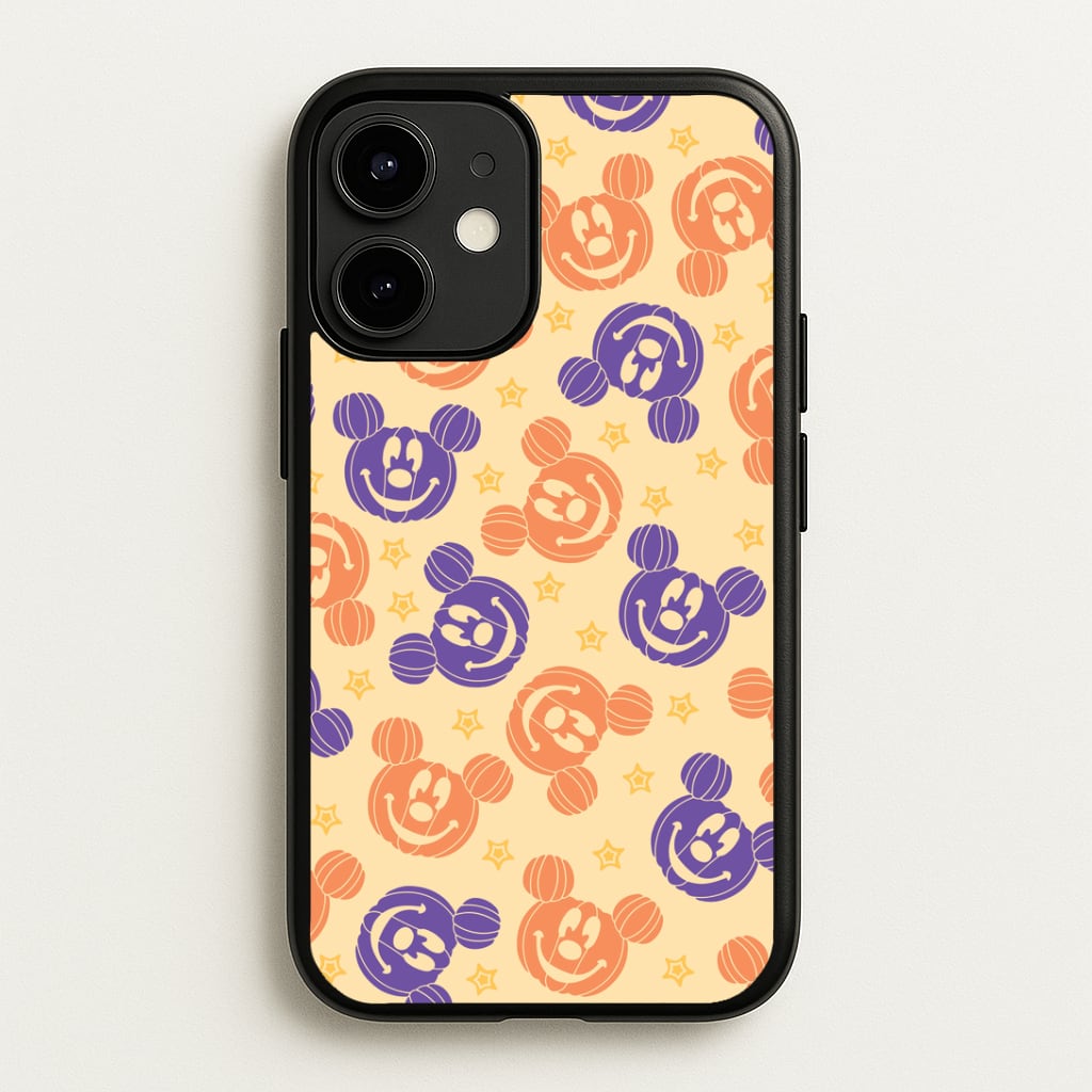 Pumkin Mouse And Stars Pattern iPhone 12 / 12 Pro Case