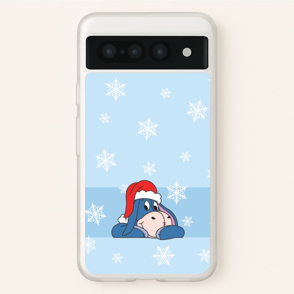 Cartoon Donkey Snowflakes Google Pixel 7 Pro Case
