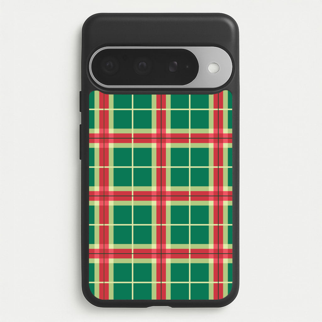 Red And Green Tartan II Christmas Pattern Google Pixel 10 Pro XL Case