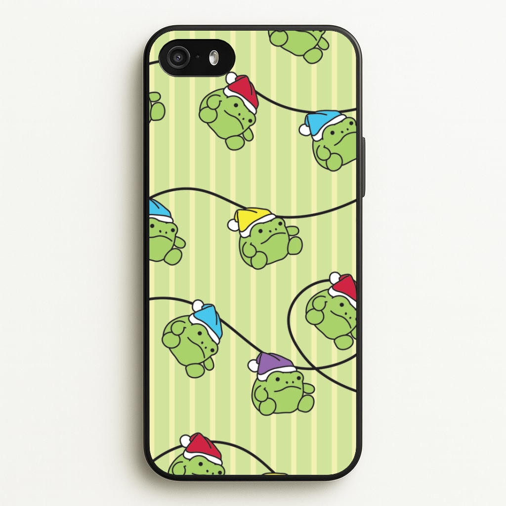 Christmas Frog Plush Fairylights Pattern iPhone 5 / 5s / SE 2016 Case