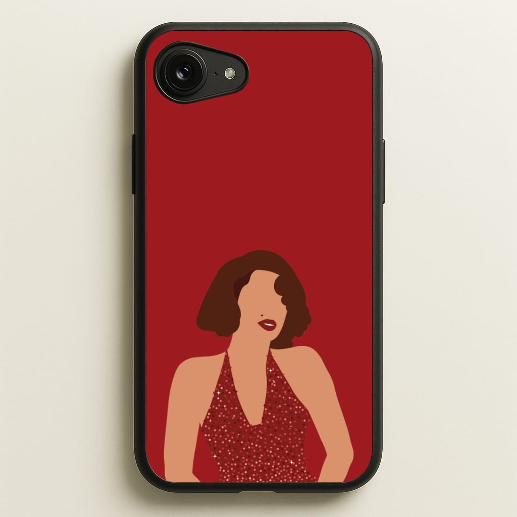 Red Sparkly Dress iPhone 16e Case