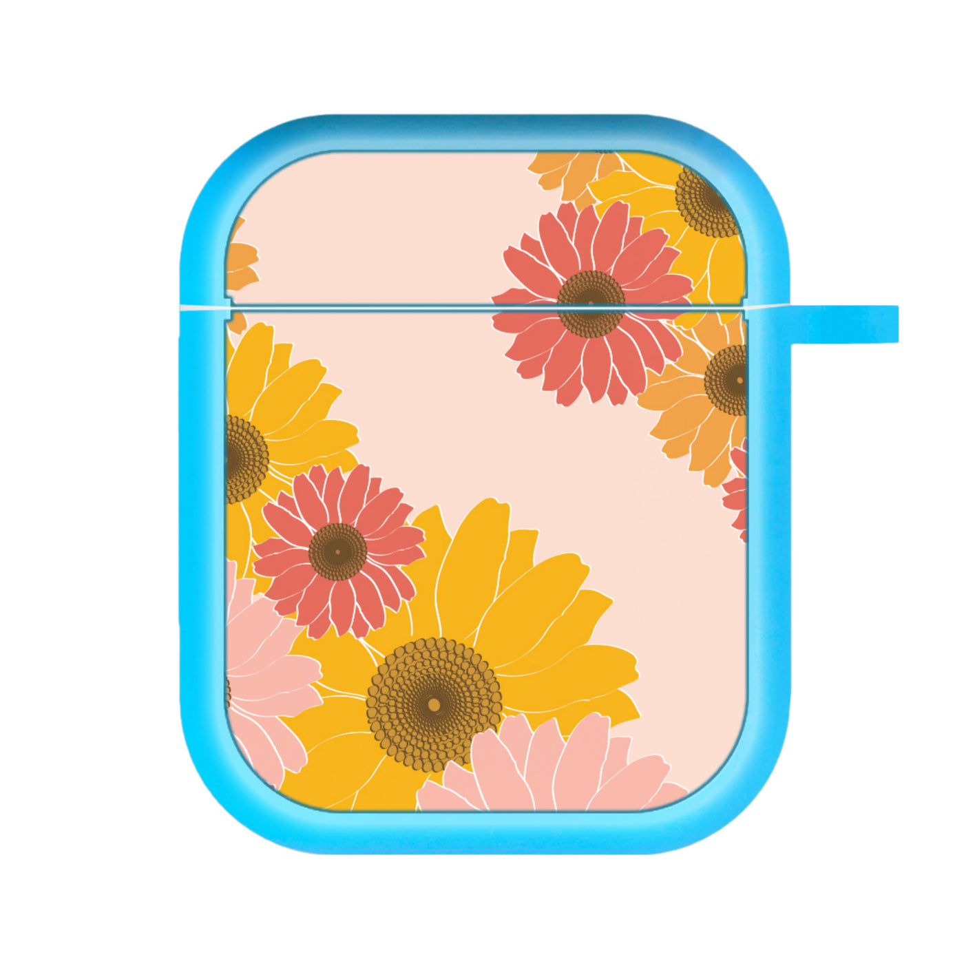 Sunflower Floral Pattern AirPods Case