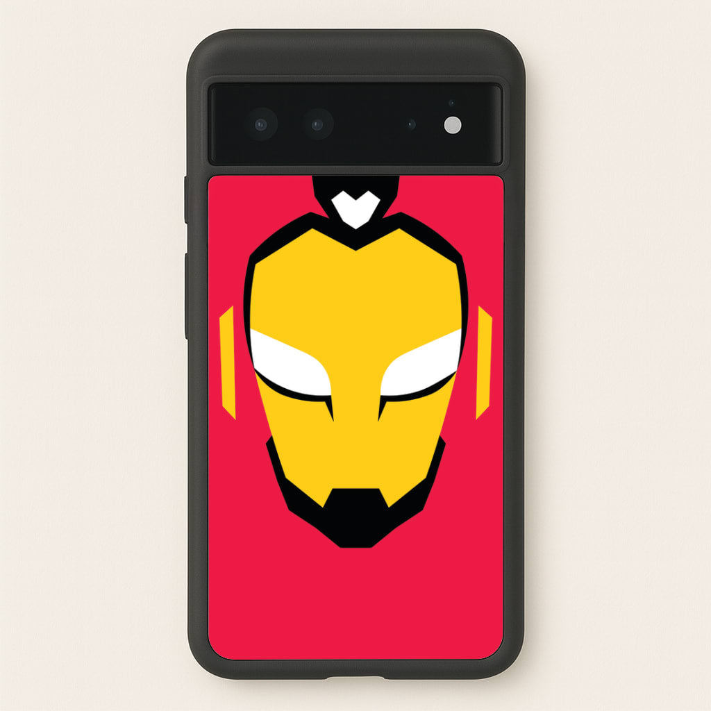 Metal Heart Hero Face Google Pixel 6 Case
