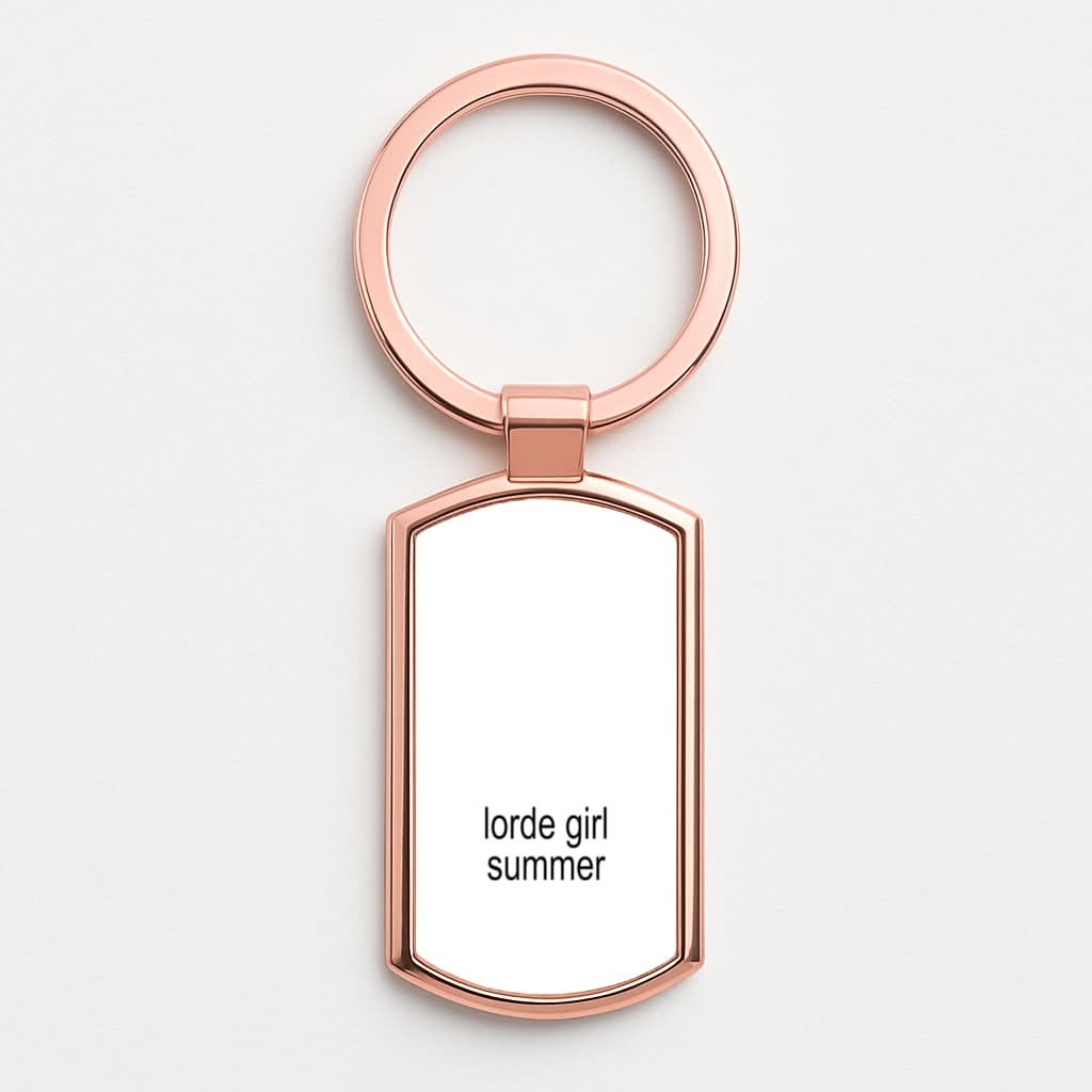 Lorde Girl Summer Rose Gold Keyring