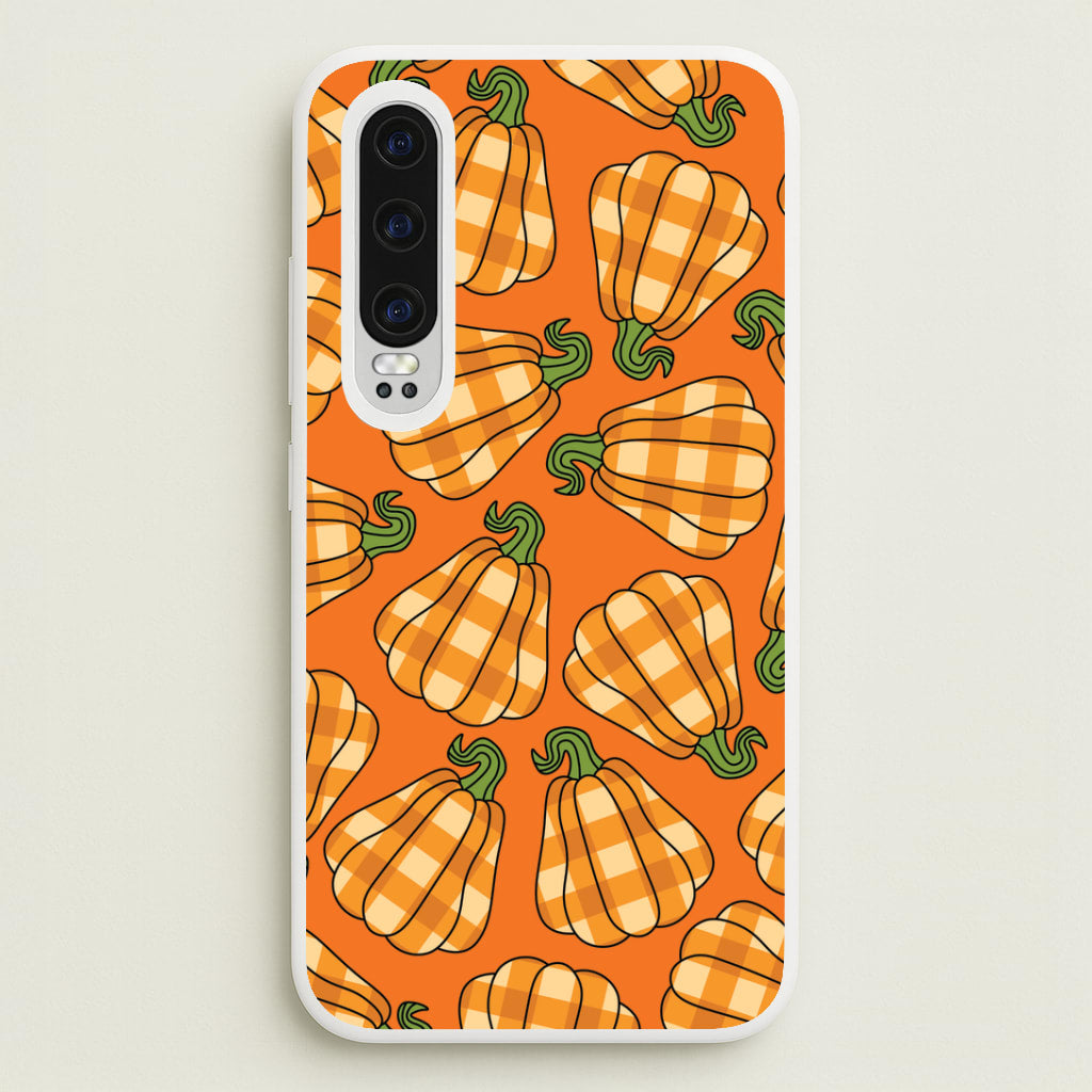 Tartan Pumpkins Pattern Huawei P30 Case