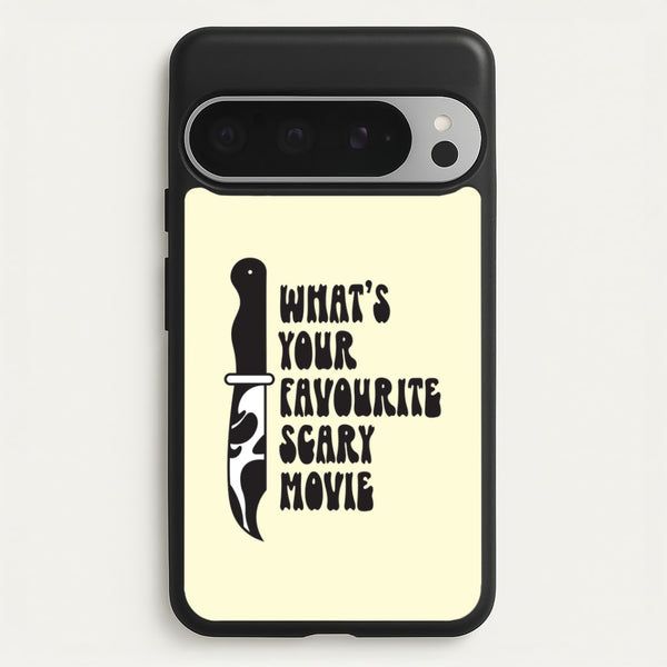 What's Your Favourite Scary Movie Trippy Google Pixel 9 Pro XL Case