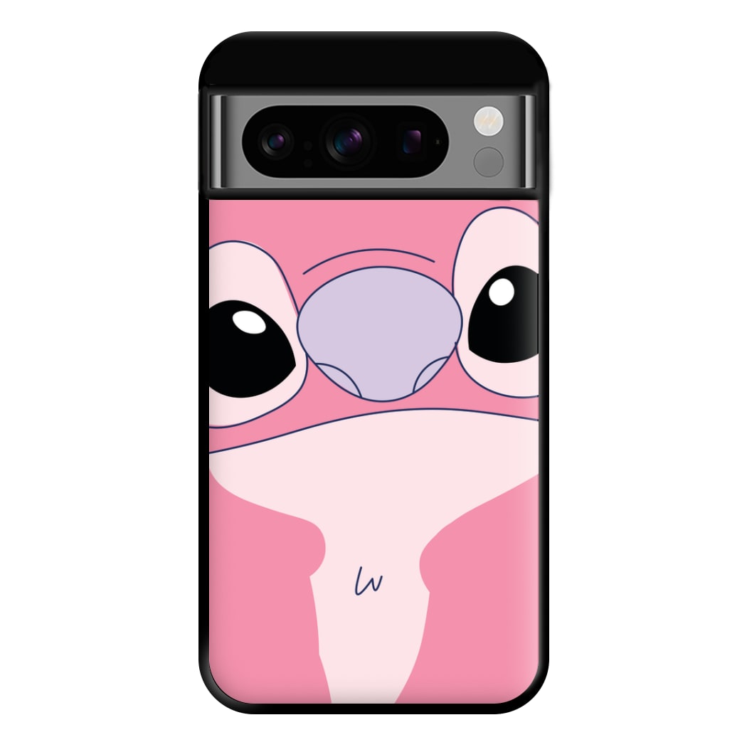 Cute Pink Alien Face Google Pixel 8 Pro Case