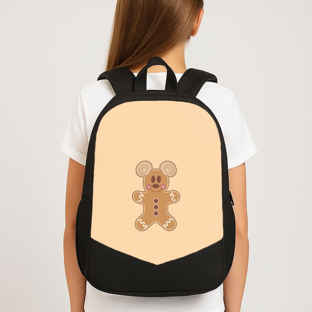 Cartoon Mouse Gingerbread School Bag