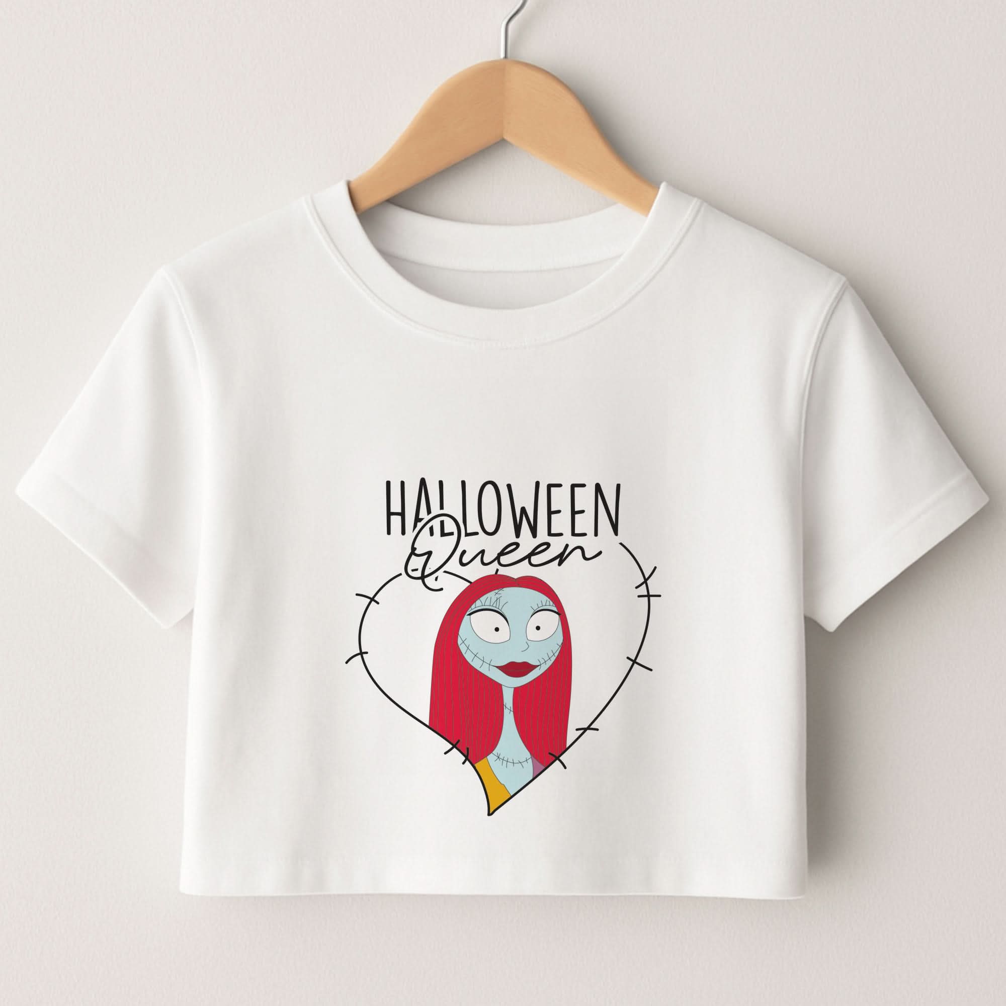 Halloween Queen Heart Crop Top