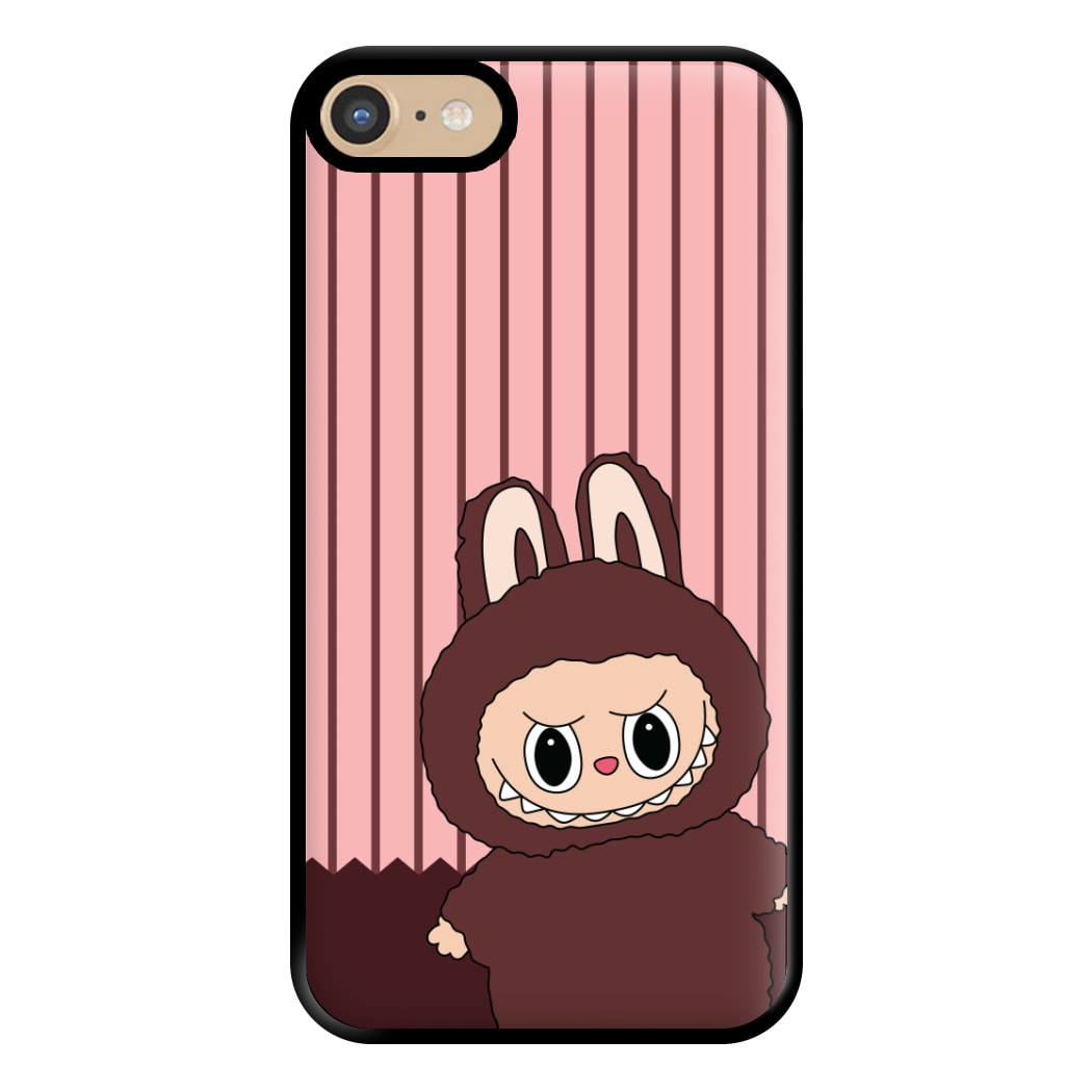 Stripey Cute Brown Monster iPhone 6 / 7 / 8 / SE Case
