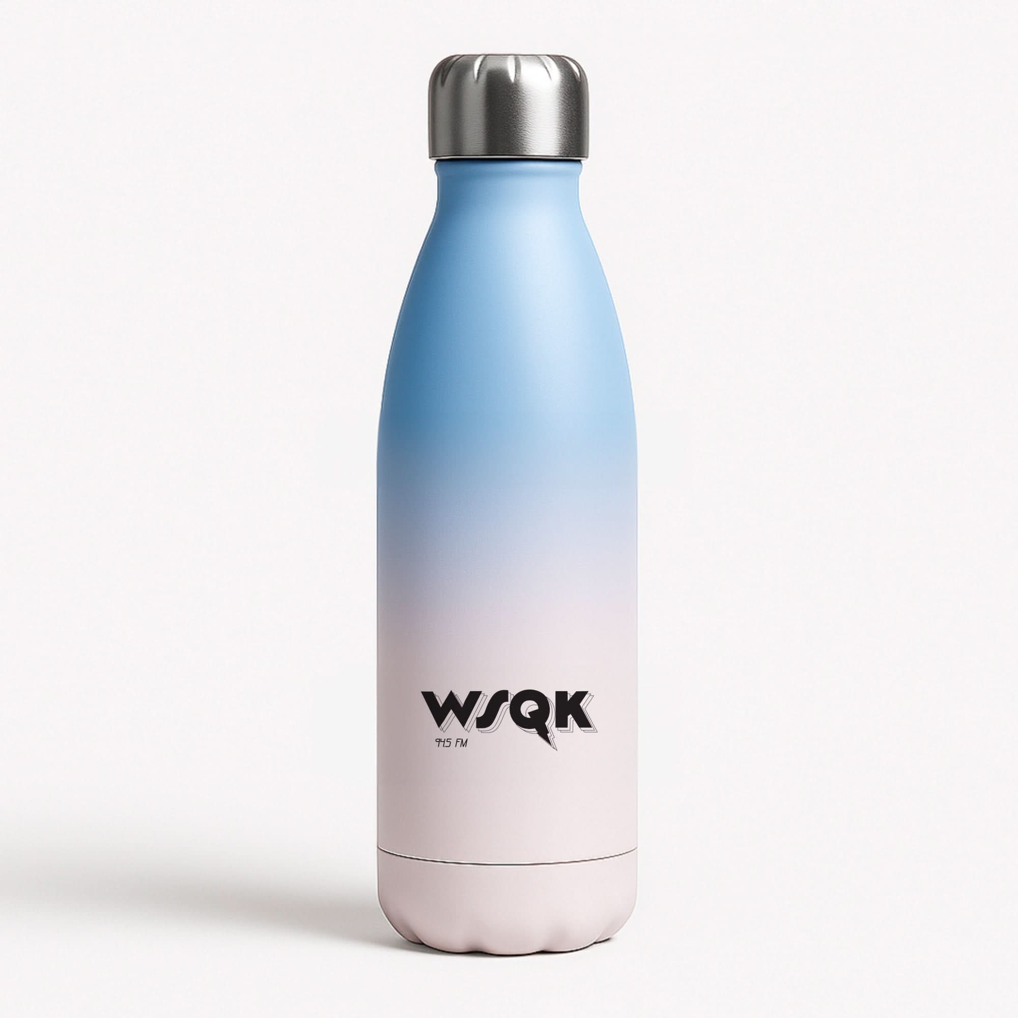 WSQK Radio Blue Water Bottle