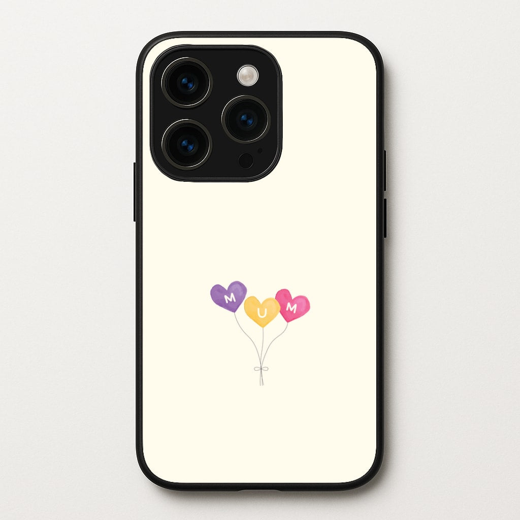 Mum Watercolour Balloons iPhone 15 Pro Max Case