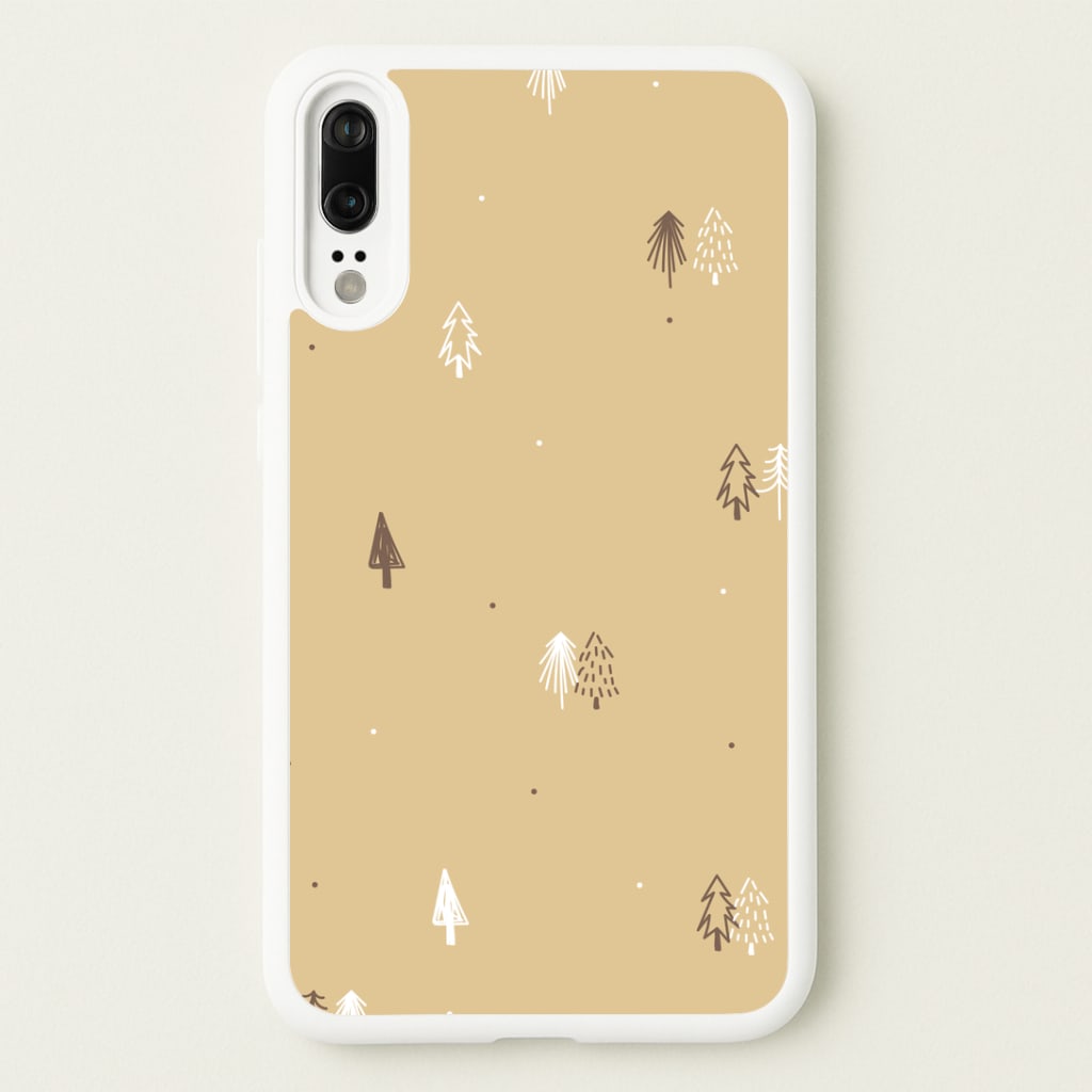 Minimal Christmas Trees Pattern Huawei P20 Case