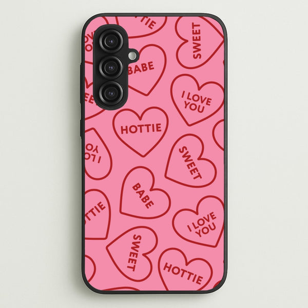 Quote Love Hearts Pattern Galaxy S23FE Case
