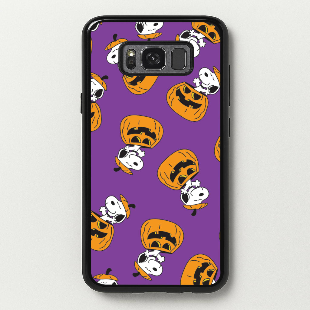 Cartoon Beagle Pumpkin Pattern Galaxy S8 Plus Case