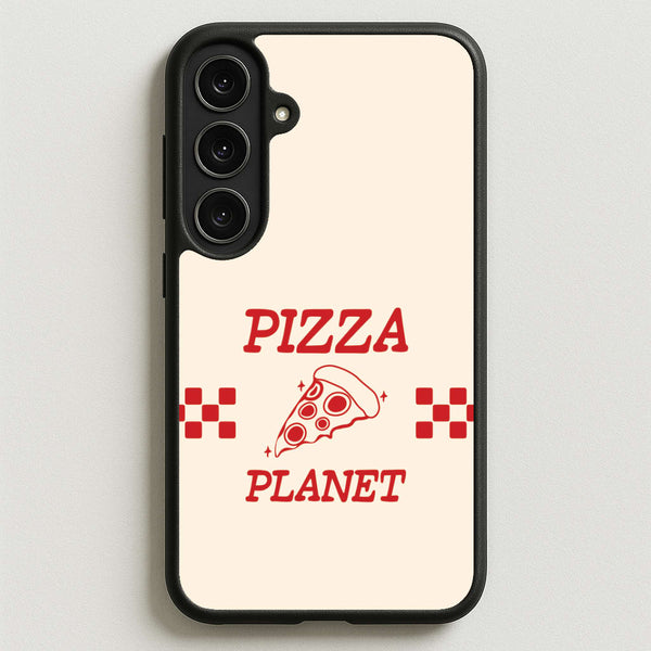Retro Pizza Planet Galaxy S25FE Case