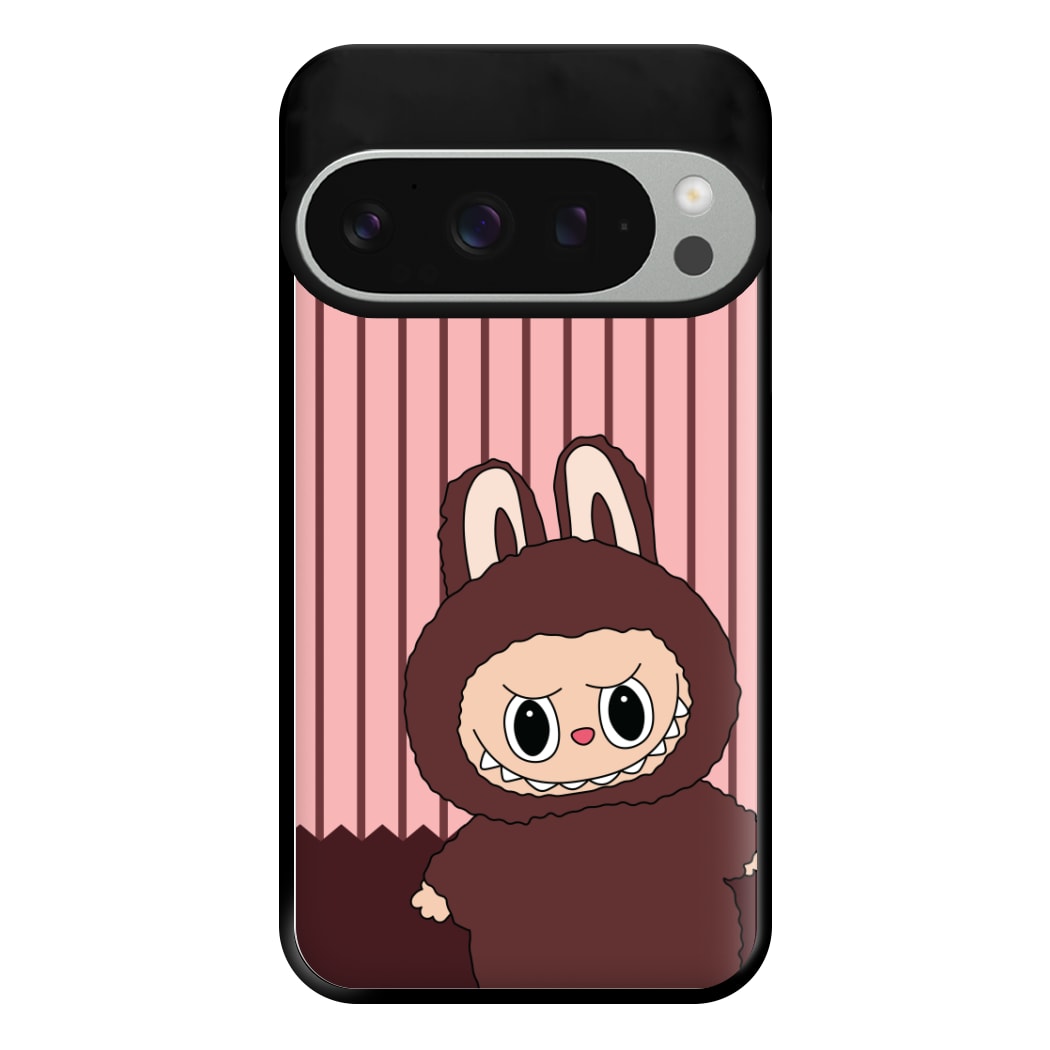 Stripey Cute Brown Monster Google Pixel 9 Pro XL Case