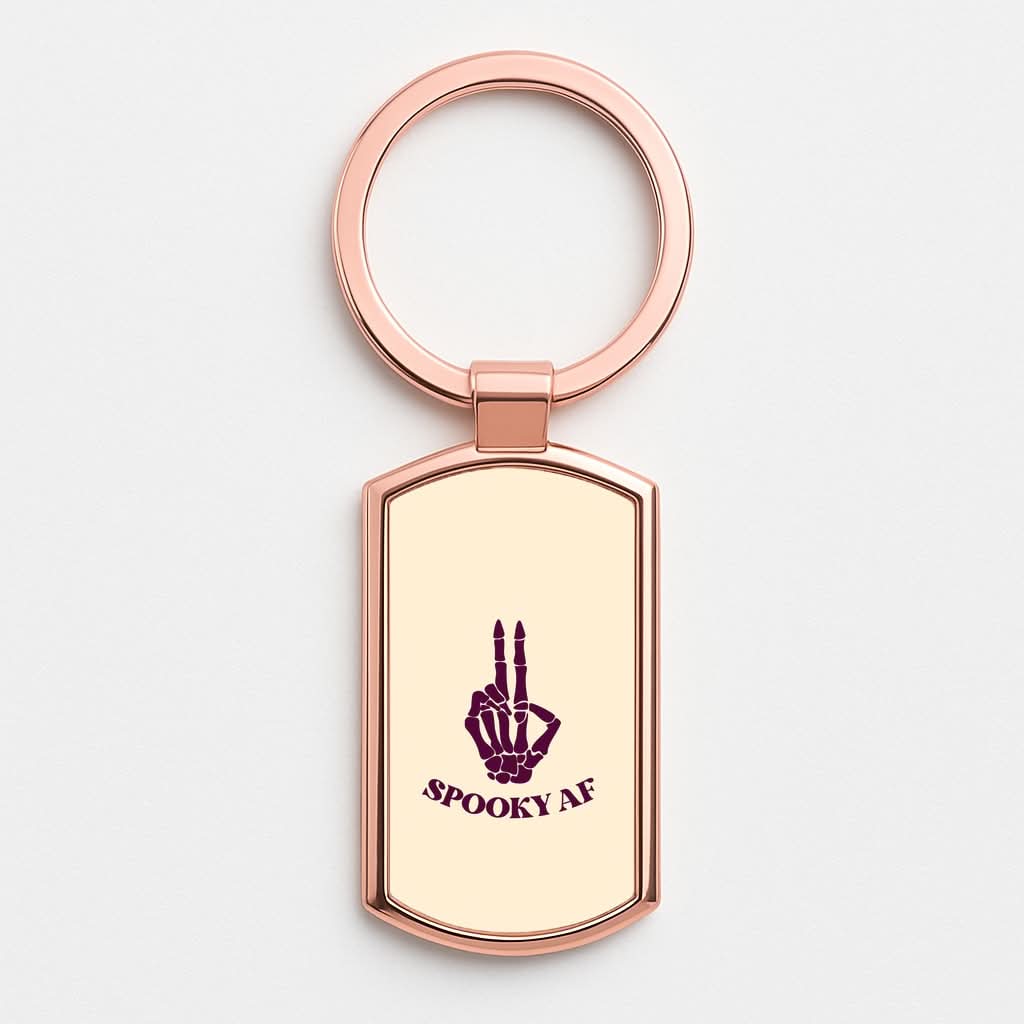 Spooky AF Rose Gold Keyring