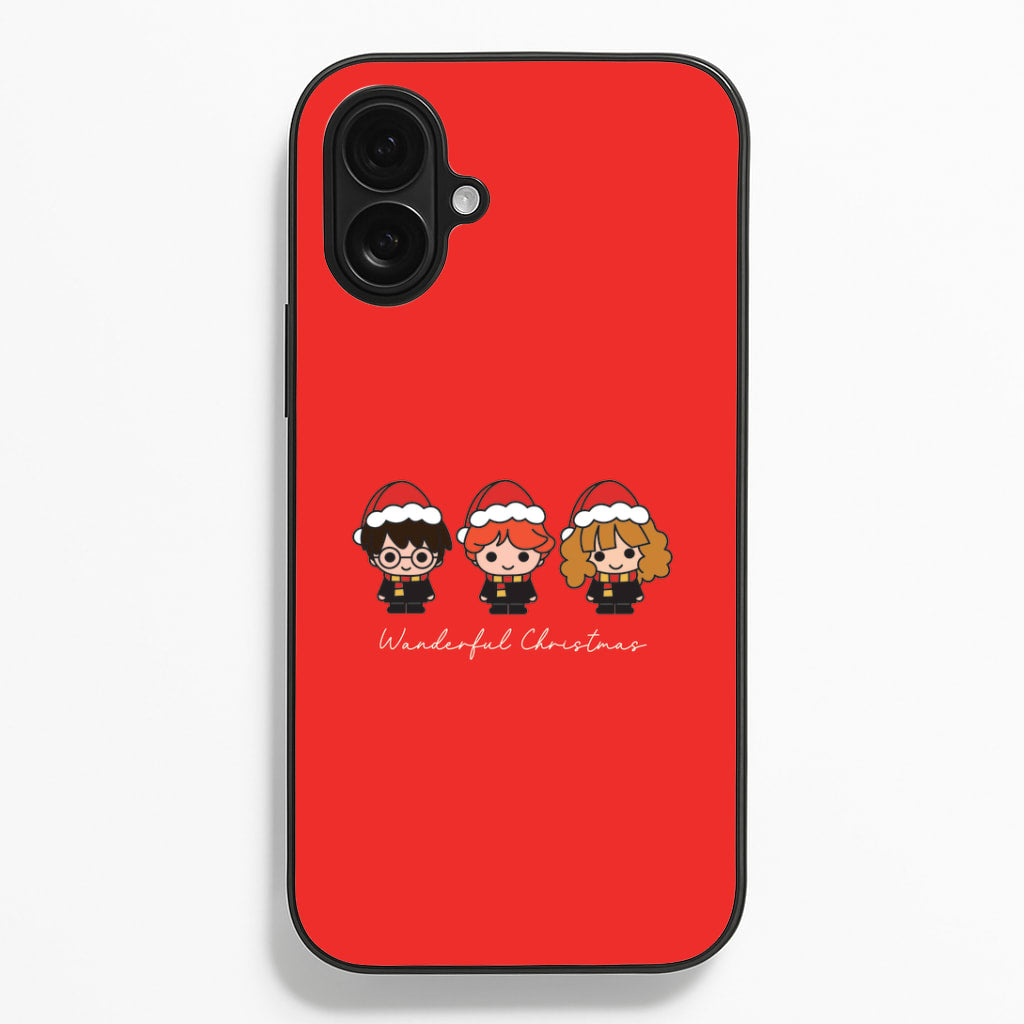 Wizards With Christmas Hats iPhone 16 Plus Case