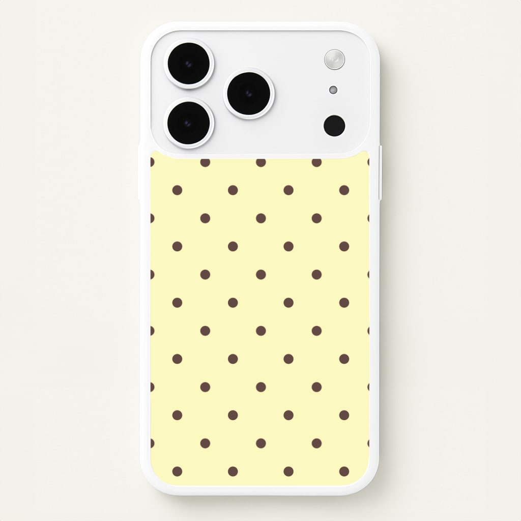 Vanilla & Chocolate Polka Dots iPhone 17 Pro Case