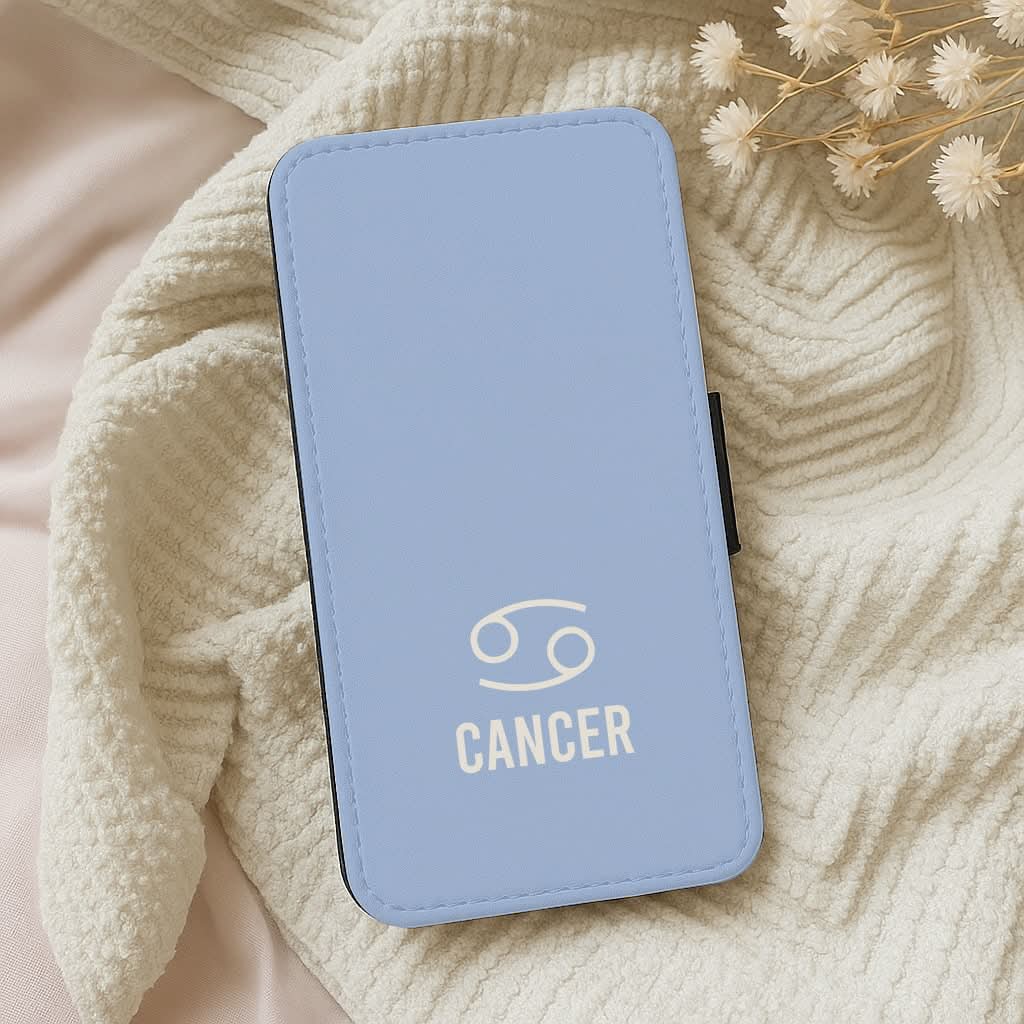 Cancer Pastel Zodiac Leather Phone Case