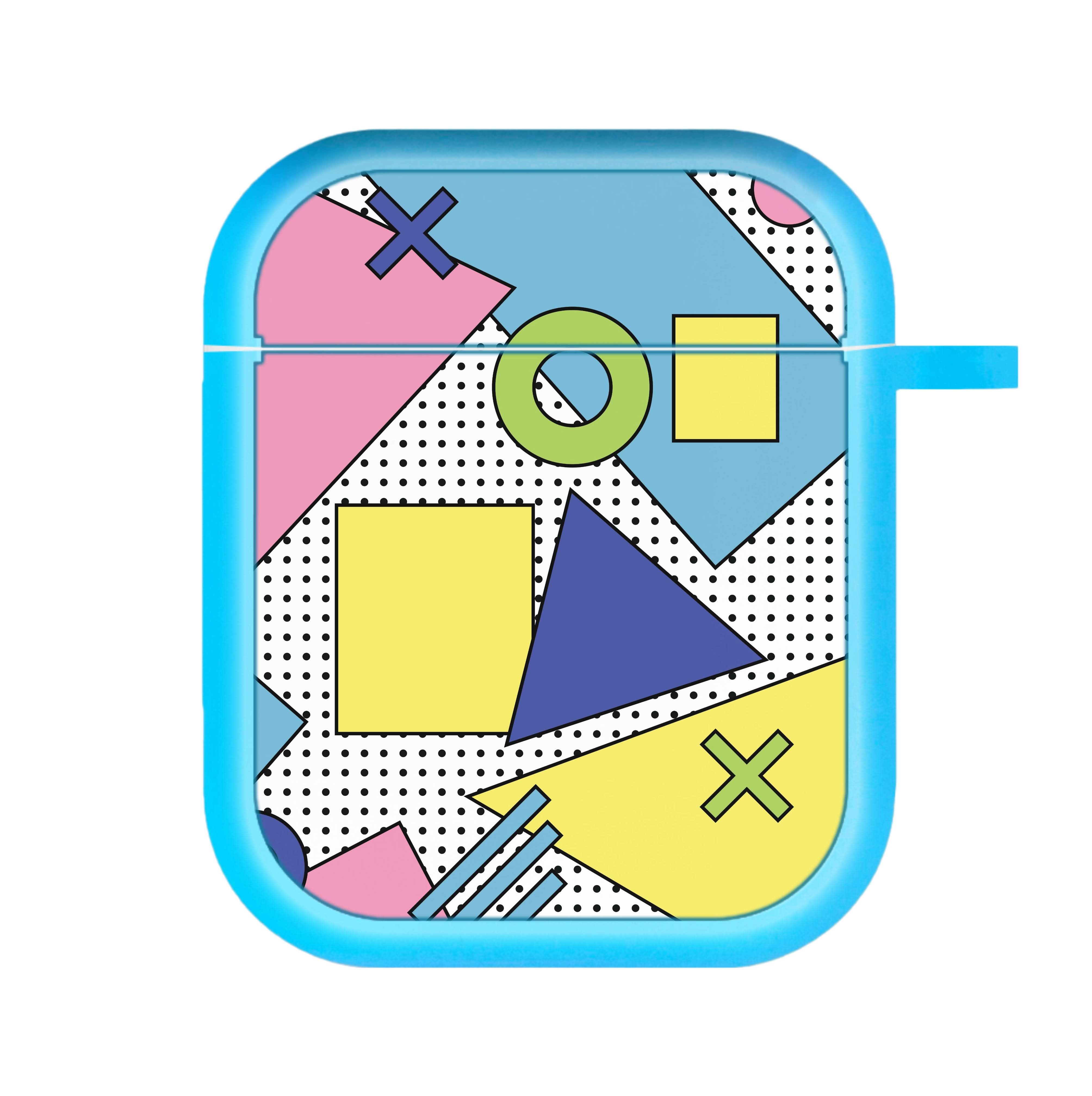 Geometric Abstract Shapes Pattern AirPods Case