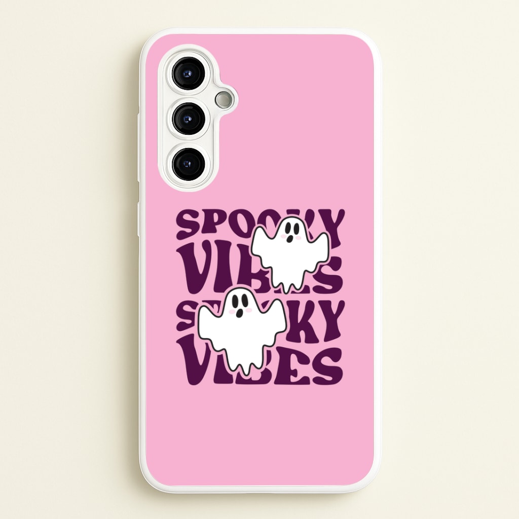 Spooky Vibes Pink Galaxy A54 Case