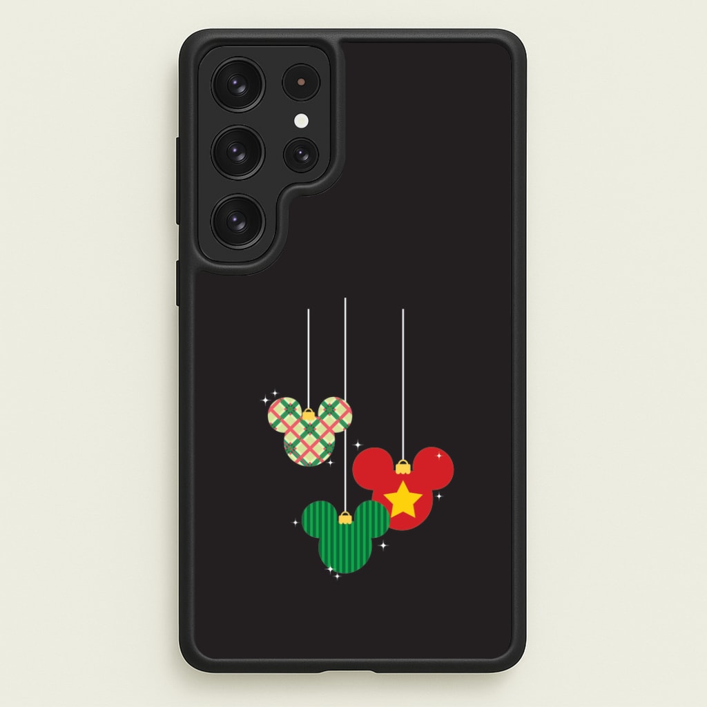 Cartoon Mouse Hanging Baubles Galaxy S23 Ultra Case