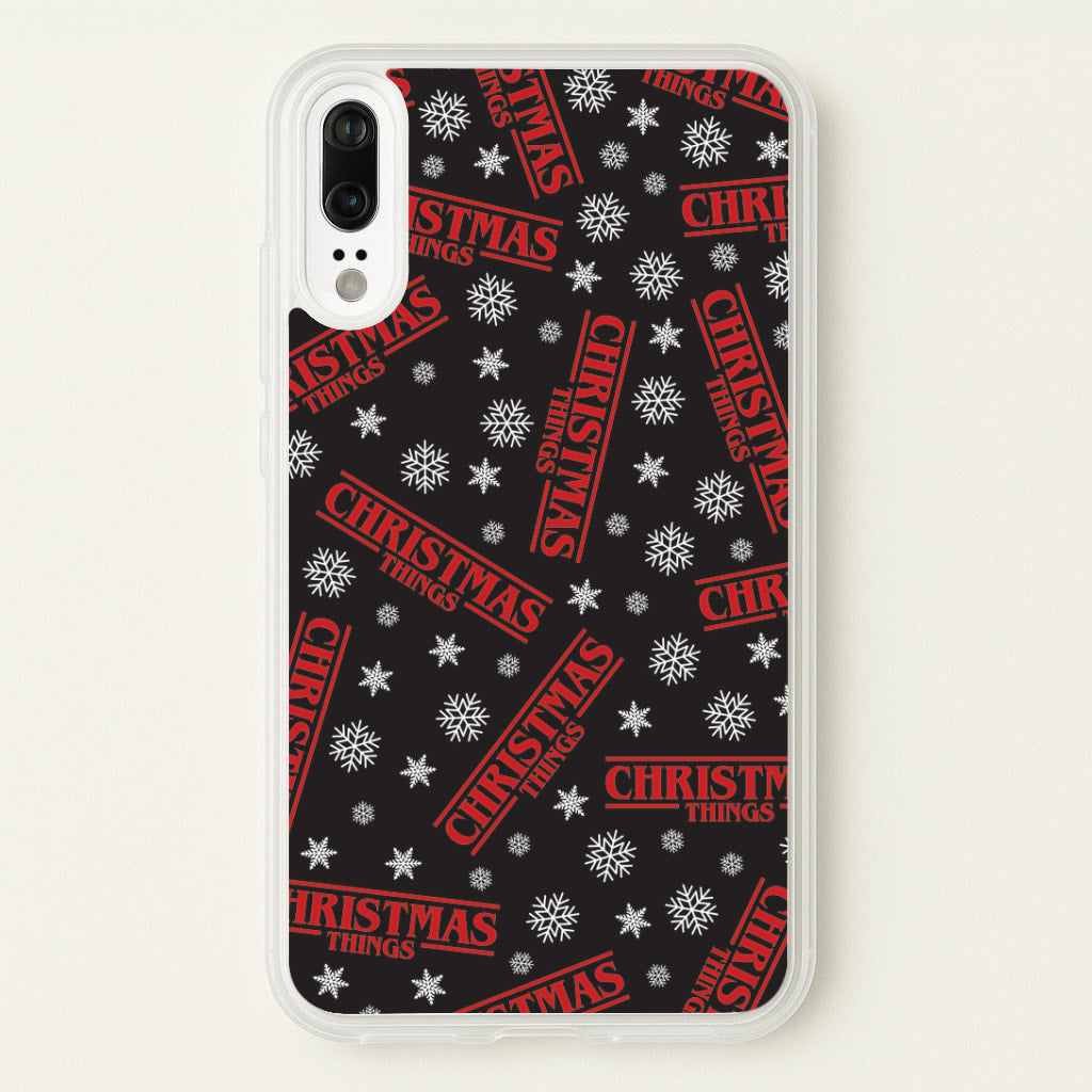 Christmas Things Snowflake Pattern Huawei P20 Case