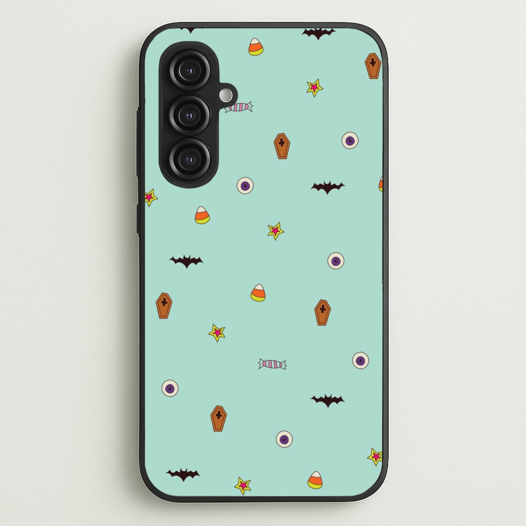 Minature Halloween Cartoons Pattern Galaxy S23FE Case