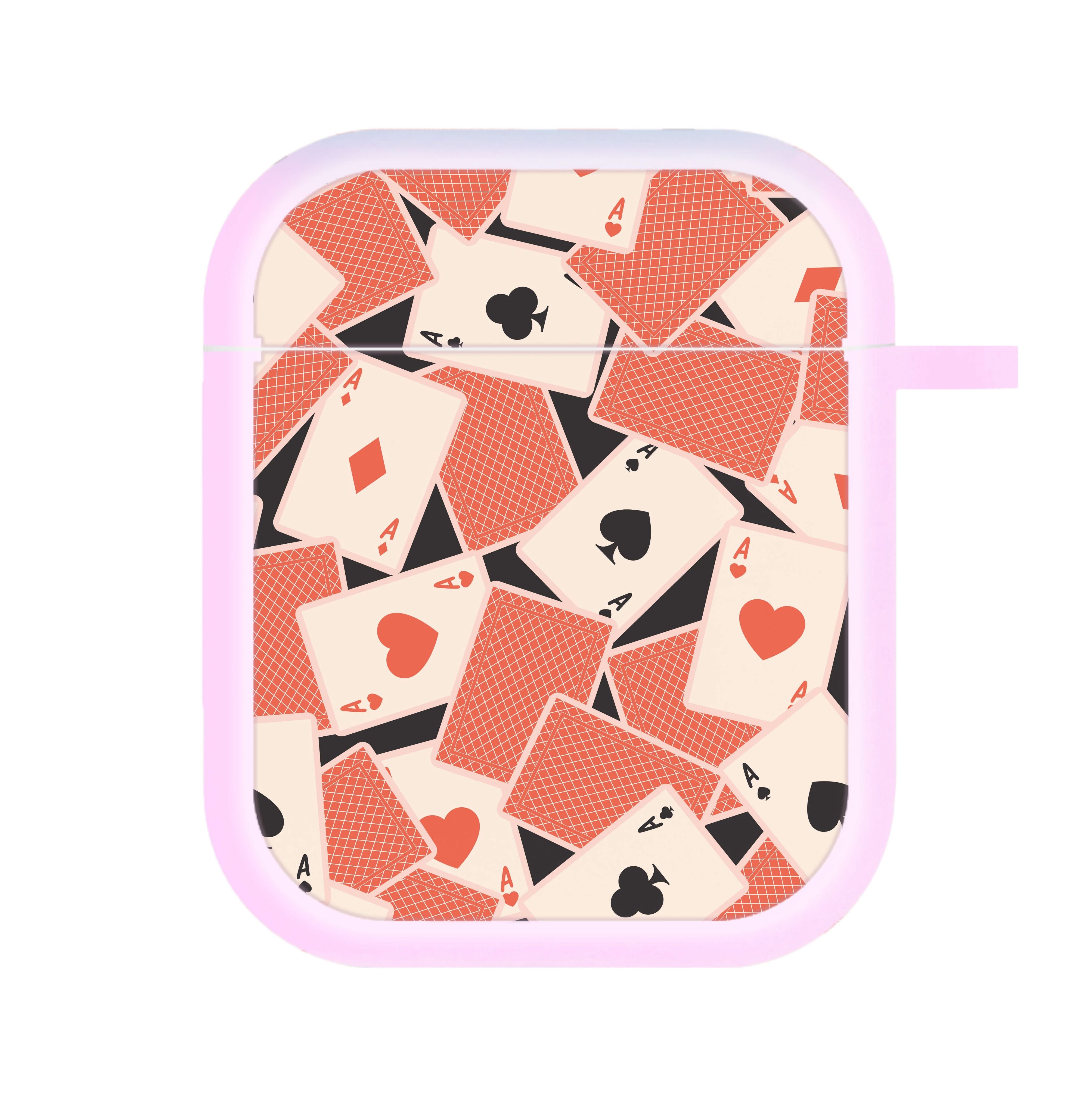 Playing Cards Collage Pattern AirPods Case