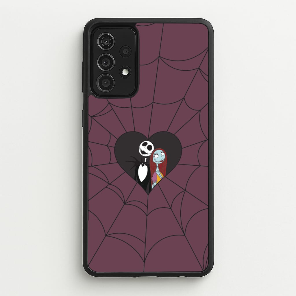 J And S Cobweb Heart Galaxy A52 / A52s Case
