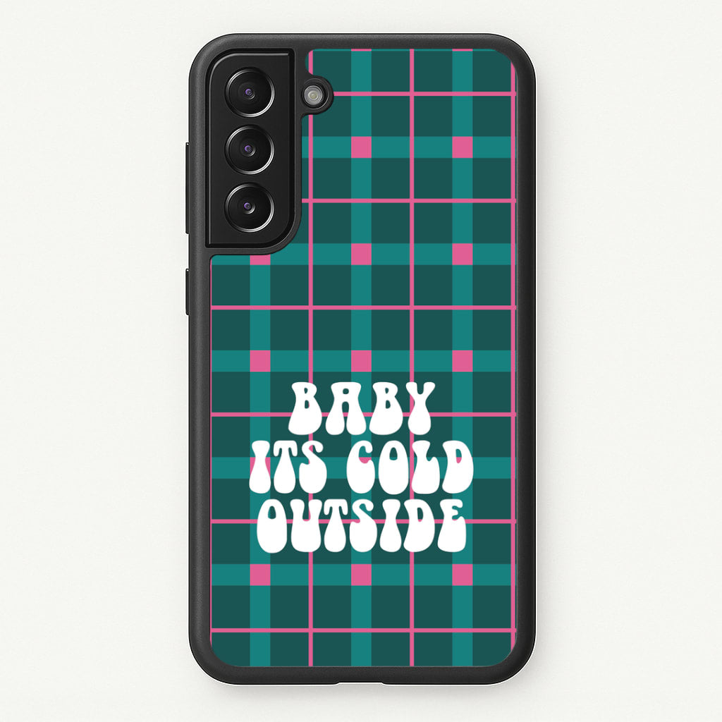 Baby It's Cold Outside Tartan Galaxy S21FE Case