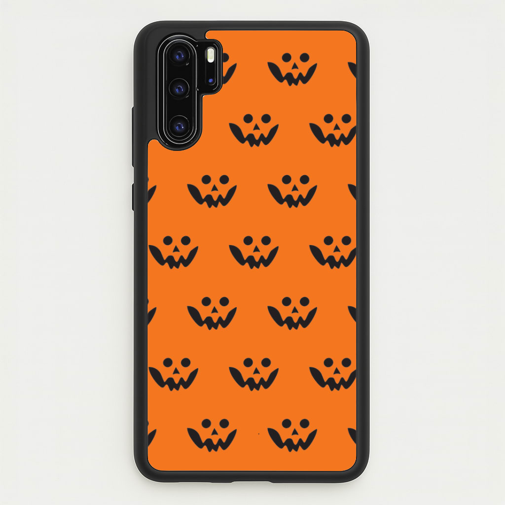 Carved Pumpkin Face Pattern Huawei P30 Pro Case