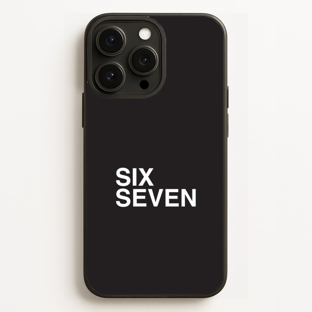 6 7 Black iPhone 16 Pro Max Case