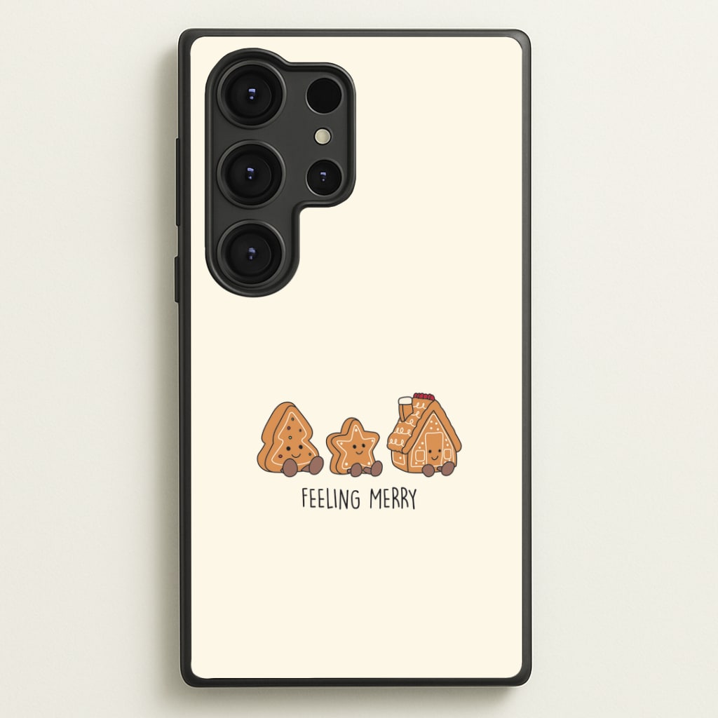 Gingerbread Plushies Quote Galaxy S25 Ultra Case