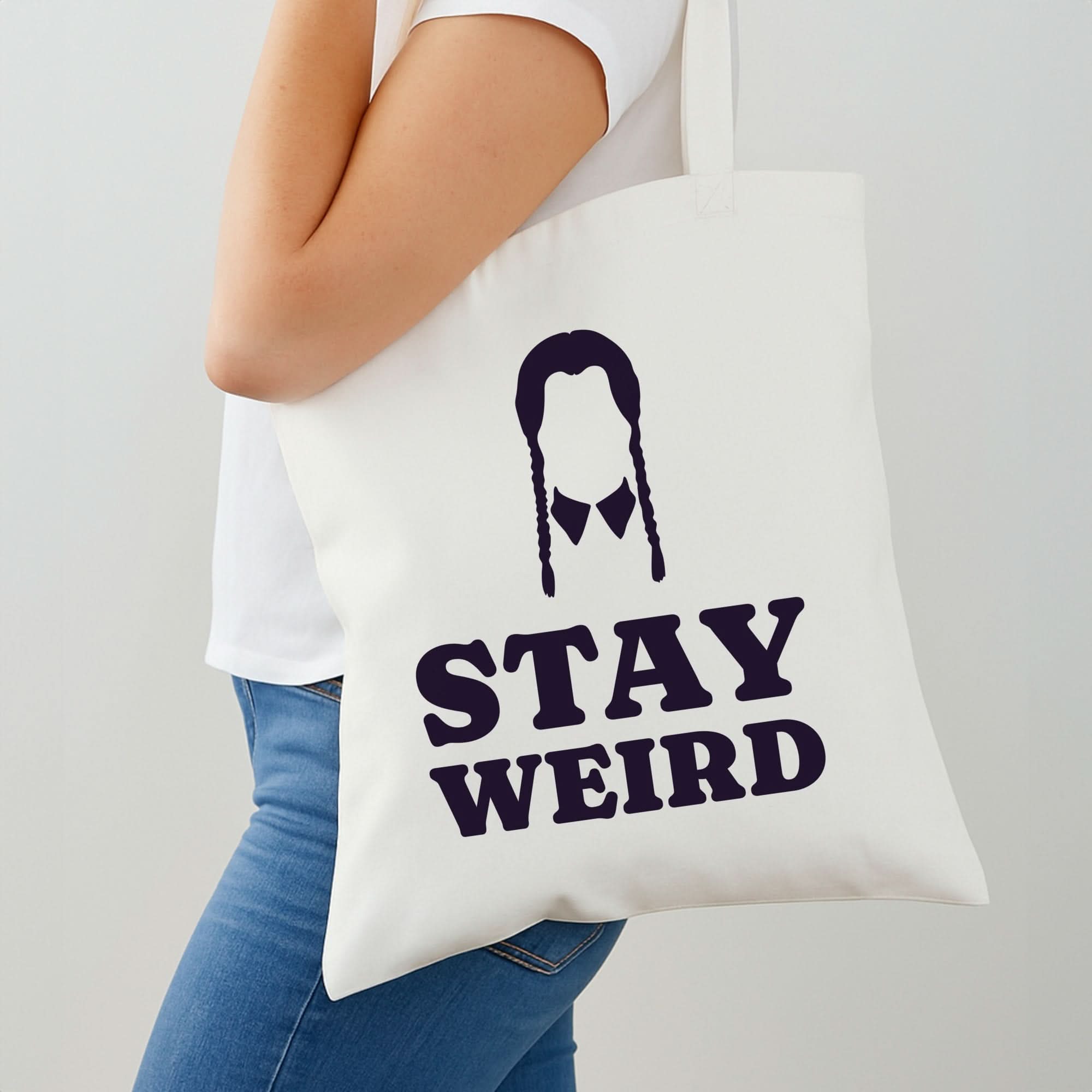 Stay Weird Purple Shoulder Bag