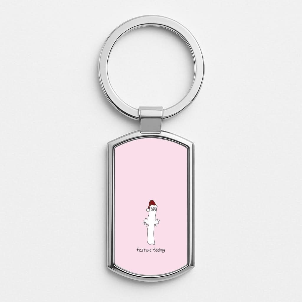 Festive Feeling Wiggly Moom Luxury Keyring