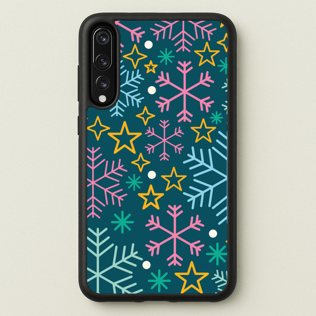 Colourful Christmas Symbols Pattern Huawei P20 Pro Case