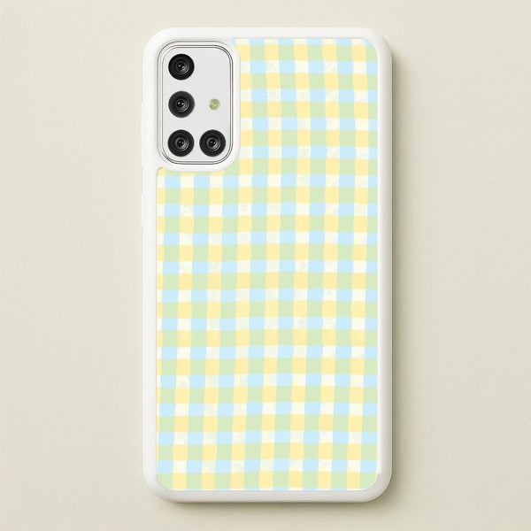 Lemonade Gingham Galaxy A71 Case