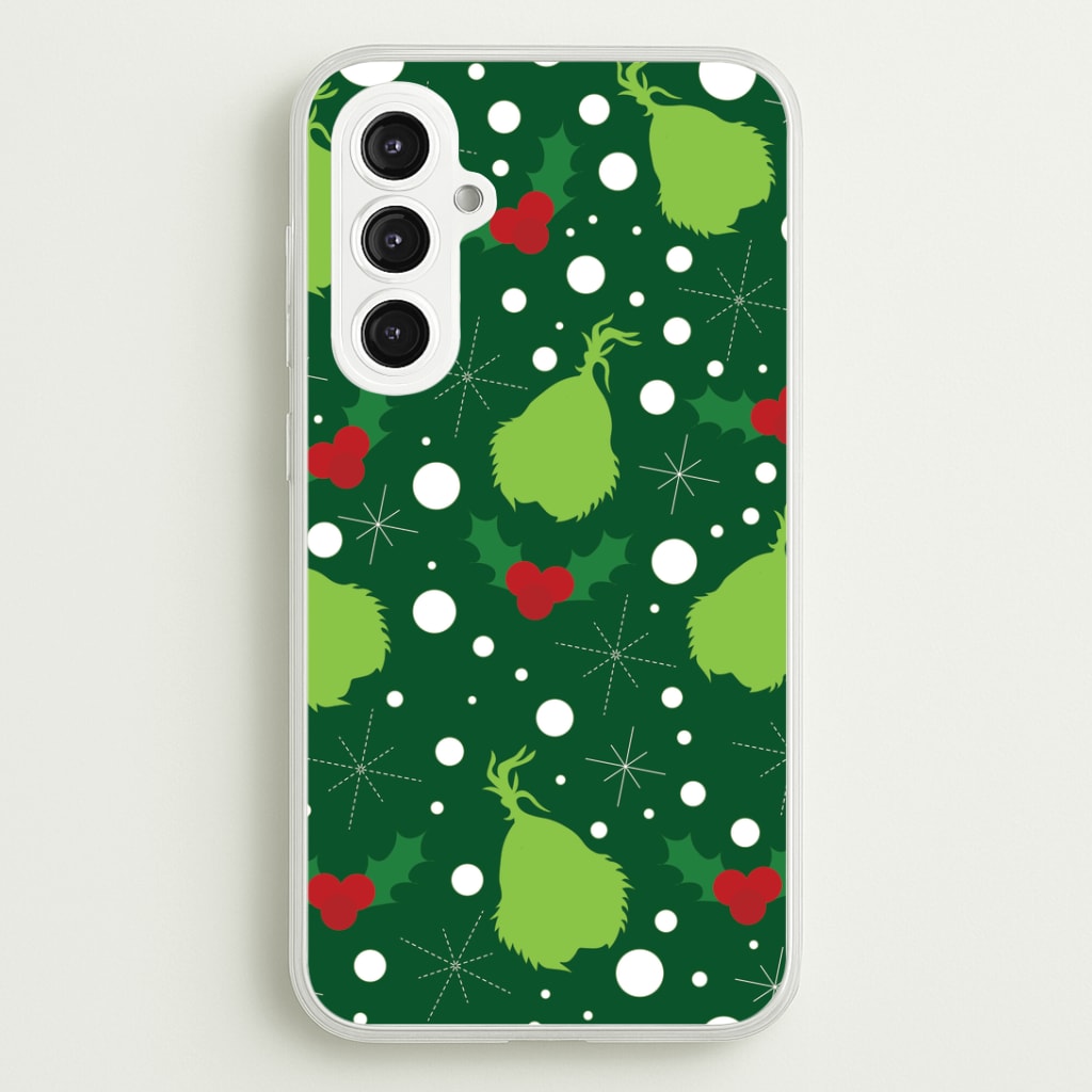 Green Creature Christmas Pattern Galaxy S23FE Case