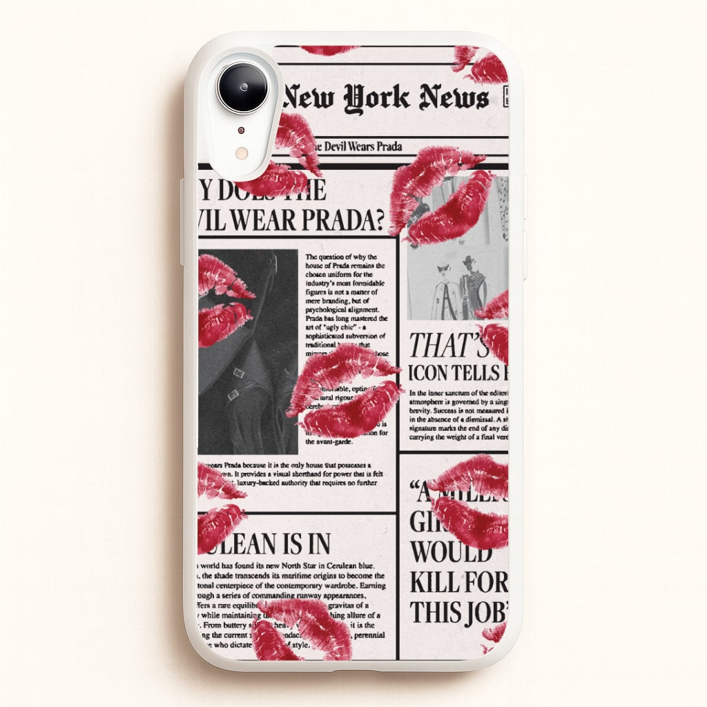 Headline Kisses iPhone XR Case