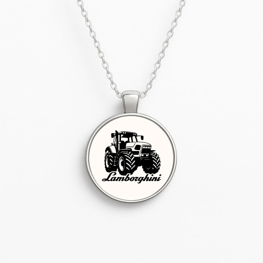 Lambo Tractor Circle Necklace