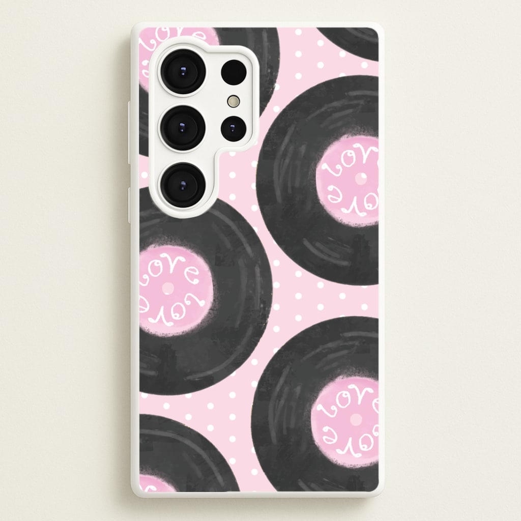 Thrifted Vinyl Polka Pattern Galaxy S25 Ultra Case