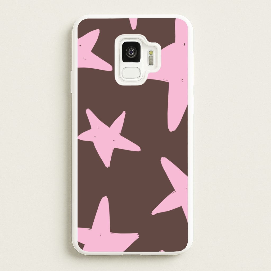 Chocolate & Strawberry Stars Galaxy S9 Case