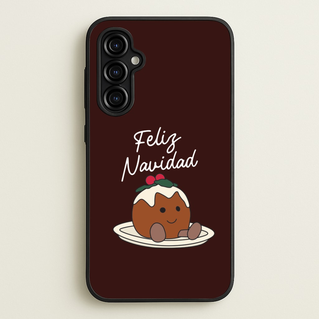 Christmas Pudding Plush Galaxy A54 Case