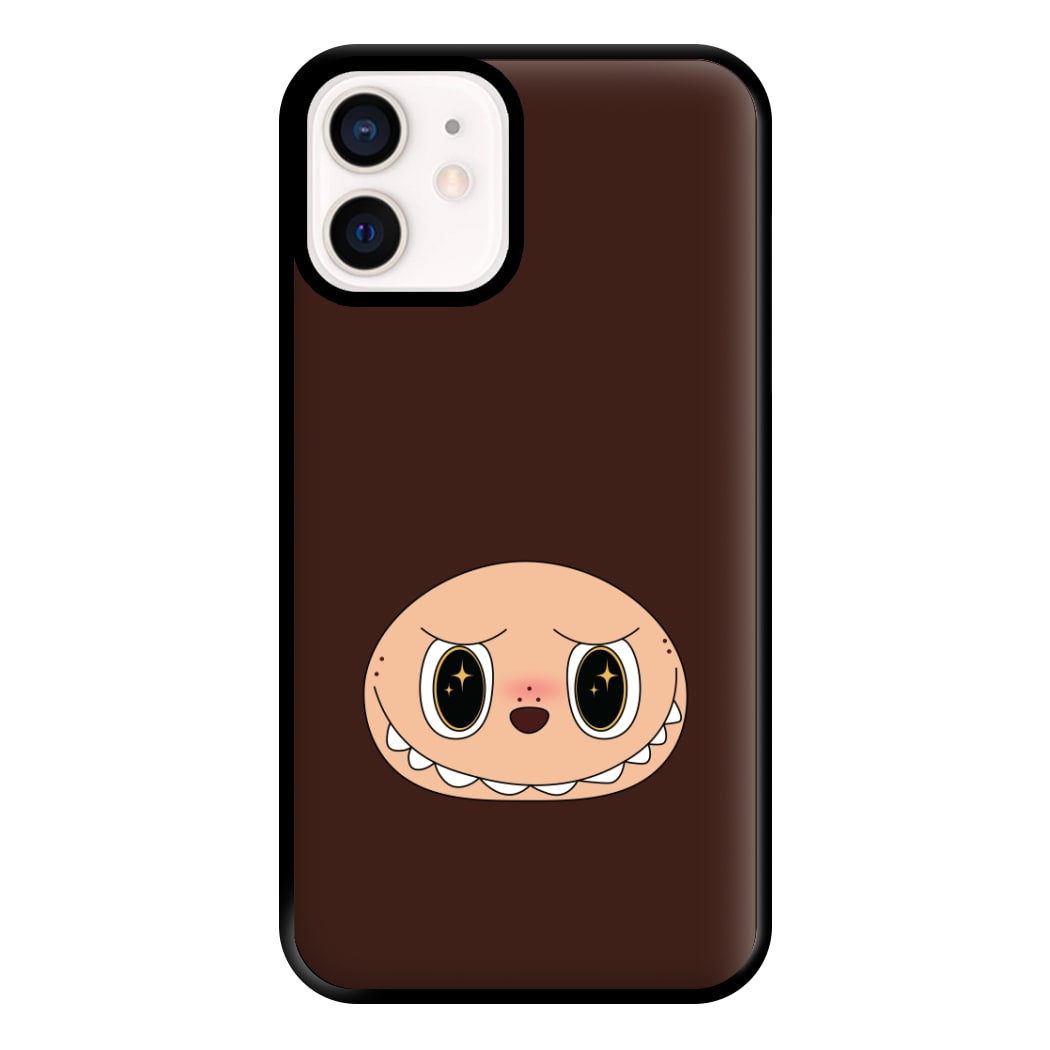 Cute Brown Monster Face iPhone 12 Mini Case